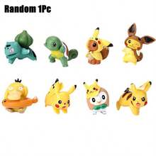 8Pcs Figures Model Collection 2-4CM Poemon Anime Figure Toy Dolls Kawaii Girl Boy Birthday Gifts - Multicolor - View 6