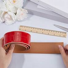 1m Self-Adhesive Floor Transition Strip, Wood Grain Texture Design, PVC Threshold Trim, Peel And Stick Installation, Suitable For Carpet, Tile And Vinyl Floor Gaps - Multicolor - View 7