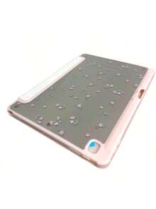 镜面花卉图案二合一亚克力镜面三折支架保护套，适用于 iPad 10.2/Air4/5/Pro11/10th/10.9/9.7 - 彩色 - 查看 11