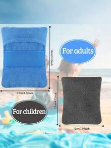 1pc Beach Sand Removal Bag - Portable Dusting Bag, Suitable For Cleaning Feet, Shoes And Gear After Coastal Travel - Multicolor - View 3