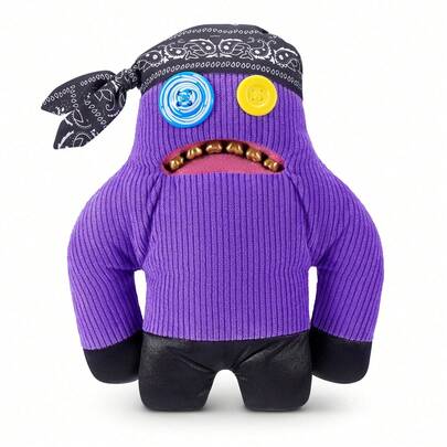 Spin Master Spin Master Fugg Life Series 9-Inch Plush Doll, Sir Splodge A Lot/Squidge/Sasquoosh, Funny Ugly Monster With Human Teeth, Unique Collectible Doll, Suitable As Gift For Teenagers, Adults And Weird Doll Enthusiasts