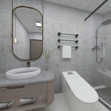 1 Cuộn Giấy Dán Tường Họa Tiết Xi Măng, Màu Xám Nhạt, Giấy Dán Tường Tự Dính, Giấy Dán Tường Tự Dính Có Vân, Giấy Dán Tường Tự Dính Có Thể Tháo Rời, Thích Hợp Cho Tấm Chống Bắn Nước Trong Bếp, Tủ Bếp, Trang Trí Phòng Ngủ, Trang Trí Phòng Ngủ, Giấy Dán Tường Tự Dính - Bụi tím - Xem 11