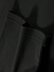 Disney Clothing, Boys' T-Shirt Featuring A Double-Sided Stitch Alphabet Print. This Soft, Breathable Short-Sleeve Crew Neck Tee Is Perfect For Spring And Summer Wear, Ideal For Everyday Outfits, Vacation Leisure, Outdoor Adventures, School Life, And Shopping Trips. It Also Makes An Excellent Gift For Boys And Girls Alike. Every Child Deserves One. - 黑色 - 查看 7