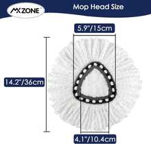 Microfiber Mop Head Refill For Ocedar Spin EasyWring Mop Replacement Head (Pack Of 3) - ColorK - 查看 3