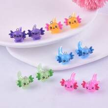 10pcs/30pcs,White Strip Hexagonal Dragon Pendants Resin Cartoon Dragon Charms For DIY Pendant Earrings Necklace Jewelry Accessories - Multicolor - View 5