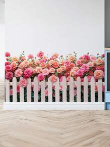 Hình dán tường hoa hồng leo, họa tiết hoa hồng đỏ hồng xanh theo chủ đề khu vườn lãng mạn, hình dán tường tự dính họa tiết bướm và hoa, thích hợp trang trí phòng ngủ, phòng khách, hành lang, tủ, văn phòng tại nhà, lớp học, phòng trẻ em, nhà kính. - Nhiều màu - Xem 5
