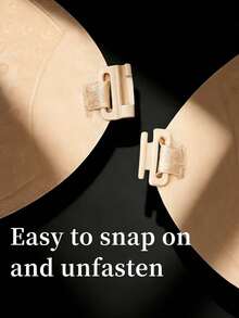 1pc/10pcs Padded Adhesive Invisible Strapless Bra, Reusable Waterproof Nipple Covers, Suitable For Weddings, Beach Parties, Valentine's Day Gifts - Multicolor - View 4