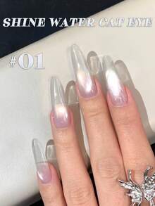 MISS SHAKA 10毫升春夏美甲情人节白色猫眼凝胶指甲油流行色超闪多功能美白凝胶美甲店特供美甲用品 - 彩色 - 查看 11