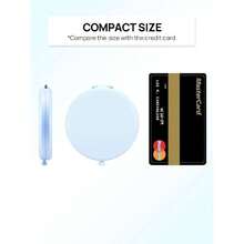 Compact Mirror For Purse, Double-Sided 1X/2X Magnifying Metal Pocket  Mirrors(Round,  Blue),39799268 - Màu xanh lam - Xem 2