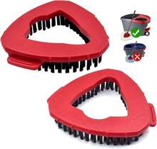 Scrub Brush Mop Replace Head For O Cedar EasyWring 1-Tank Spin Mop System Ocedar Mop Scrub Brush Head Hard Bristle Scrub Brush Floor Clean To Bathroom, Kitchen, Tub And Tile, NOT Fit RinseClean 2-Tank - Ocedar 1 Tank Spin Mop System Scrub Brush 2 Pack - 查看 2