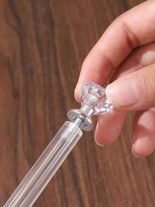 1pc Acrylic & Wooden Bracelet Display Stand, Jewelry Display Rack, Tabletop Bracelet, Watch, Earring & Ring Organizer - Multicolor - View 6