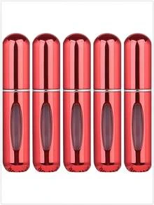 1个/2个/3个/4个/5个装 5毫升便携式迷你香水可填充喷雾瓶，配有香水泵头，适合旅行和户外使用