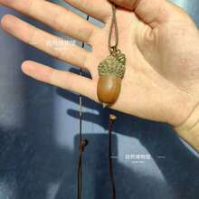 Natural Fruit Necklace Pendant Sweater Chain Clavicle Chain - 長橡果(每個都有差別的哦) - 查看 6