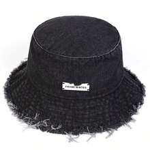 1Piece Men PRANK Vintage Holes Bucket Hat Outdoor Sunscreen Leisure Hat Spring Autumn Travel Tourism Beach Vacation - 藍色 - 查看 1