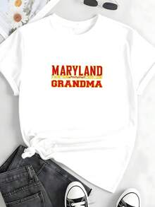 University-Of-Maryland-Terrapins-Grandma-T-Shirt - White 1 - View 2