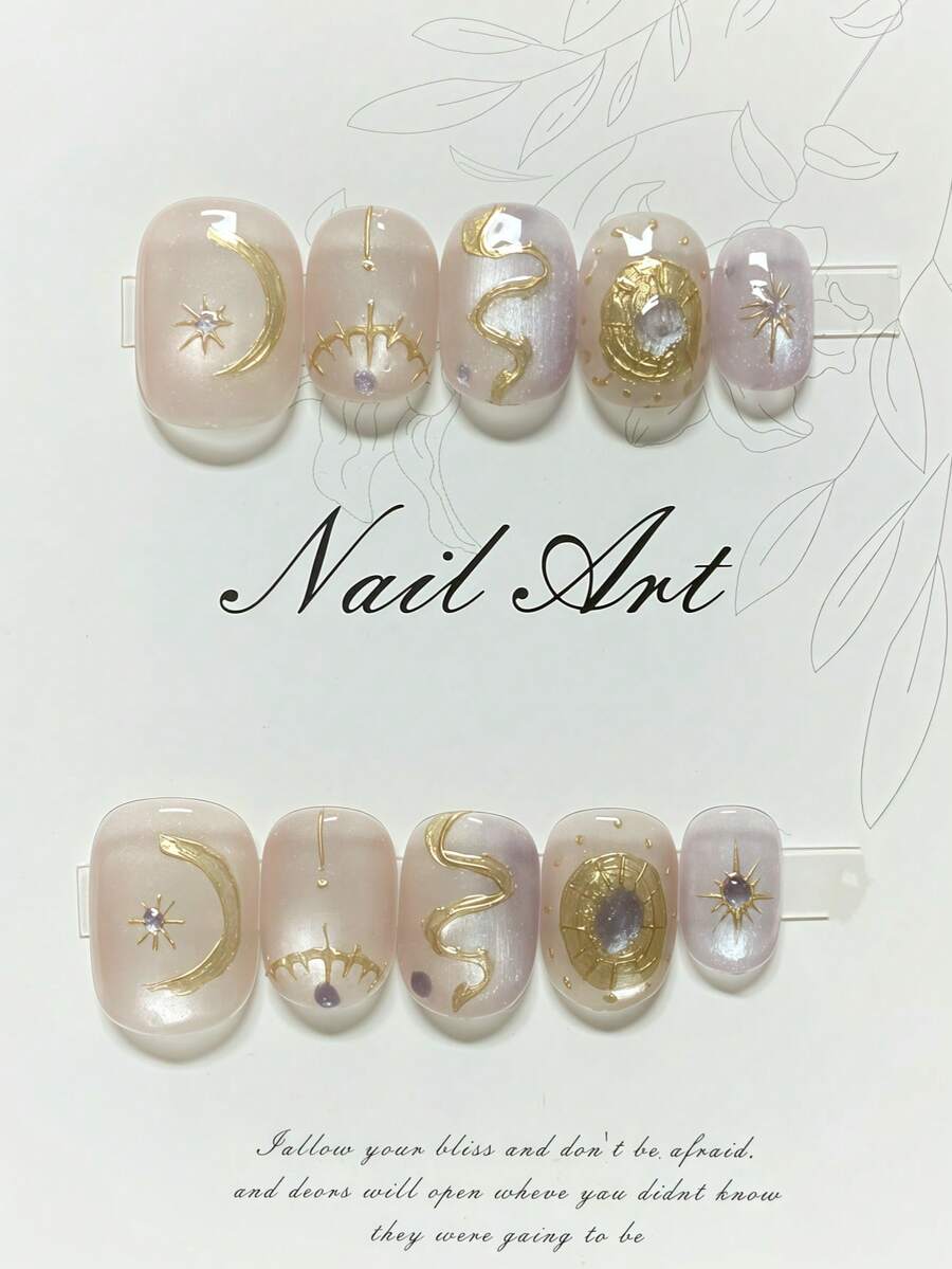 1 Bộ móng giả dán thủ công, kiểu dáng dễ thương và đơn giản, phù hợp cho móng ngắn, móng mắt mèo, móng giả, móng nghệ thuật cho ngày Valentine, chất lượng cao cấp, có thể tái sử dụng, thích hợp cho phụ nữ và bé gái sử dụng hàng ngày hoặc trong các dịp lễ, và cũng có thể dùng làm quà tặng. Dụng cụ làm móng - Nhiều màu - Xem 1