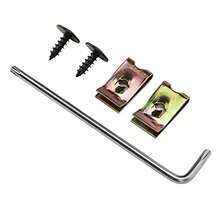 Tornillos De Defensas, Universales Para Carrocera De Proteccin M5x16mm, Sujetador De Retenedor De Revestimiento De Parachoques, Tornillo De Guardabarros Automotriz Con Tuercas De Clip Y Llave - como se muestra en la figura - Ver 9
