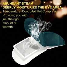 10/20/30/50pcs Lutein Steam Eye Mask, Hot Compress Eye Mask, Relieve Eye Fatigue, Improve Sleep Quality, Sleep Mask, Easy To Fall Asleep (Fragrance-Free) - Multicolor - View 5