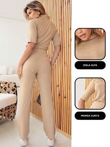Maria do Luxo Women Two-piece Outfits - 米色 - 查看 2