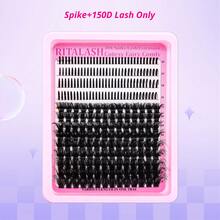 RITALASH 260Pcs 5 Nature Styles Lash Clusters Kit, 150D/ 200D/ Spike+150D/ 60D/ 80D Eyelash Clusters Extensions With Everything You Need For Beginners And Proficient, Beayty At Home Easily - Black - View 15