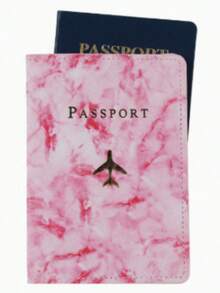 時尚新款旅行商務護照夾 RFID 防盜旅行錢包文件收納夾 極簡卡槽 可愛護照套 中性款 黑色粉色 信用卡夾 卡片相片夾 極簡錢包 智慧錢包 Airtag 錢包 名片夾 - 彩色 - 查看 11