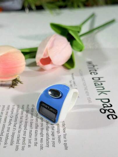 Contatore elettronico, contatore di preghiere in stile arabo mediorientale, design leggero a blocchi di colore, opzioni multicolore, display digitale, pratico contatore ad anello per sollievo dallo stress, conteggio delle preghiere, sport, festival - contatore digitale portatile per le dita