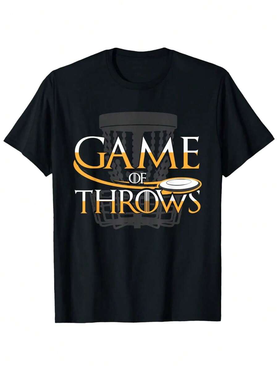 Disc Golf T Shirt For Men Women Funny  Golf Tee T Shirt - 黑色 - 查看 1