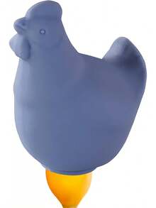 Herramienta separadora de huevos: separador de silicona de color yema de huevo con succión de apretar, divisor de alimenticio, accesorio de cocina ligero para hornear, práctico accesorio - Azul - Ver 3