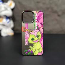 Alegre personaje de dibujos animados con detalles florales y rosas. Esta elegante funda es compatible con iPhone 17, 16, 15, 14 Pro Max, 13, 12, 11, XR y XS Plus. Fabricada en TPU flexible, resistente a golpes y arañazos, ofrece una excelente protección contra caídas y un agarre cómodo. Es un regalo ideal para familiares, amigos y seres queridos, y una opción perfecta para festivales. - Negro - Ver 2