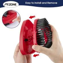 Scrubber And Mop Base Compatible With O Cedar RinseClean 2 Tank System, Spin Mop Scrub Brush Head Replacement, Hard Bristle Cleaning Brush, 1 Mop Base And 1 Scrub Brush, Not Fit EasyWring 1 Tank - MàuF - Xem 7