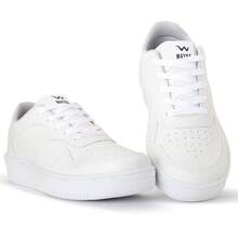 Women Wedge Sneakers - 白色 - 查看 17