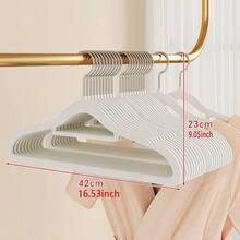 1/5/10/20/60/100个装防滑隐形衣物保护套，超薄节省空间设计，适用于衬衫、裤子、连衣裙等各种衣物，是居家衣橱、零售展示衣架的必备之选。纤薄设计，简约收纳架，坚固耐用的塑料衣架，多功能衣架，家居收纳，时尚精品店适用。
