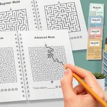 Mindful Maze Activity Book, Relaxing Yet Challenging Puzzles That Encourage Focused Thinking, Helps Build Patience And Persistence, Ideal For Desk Breaks And Travel Downtime - 6 - View 7