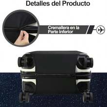 Protector de Equipaje para Maletas - Funda Protectora de Equipaje LavableProtector de Maletas de Viaje Impermeable y A Prueba de Polvo, Funda de Equipaje Lavable, para Maletas de 26-28 Pulgadas Negro - #7 l (equipaje de 26 a 28 pulgadas) - Ver 6