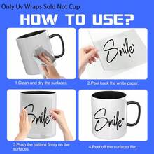 45pcs German Heart Quotes Stickers Rub-On UV Dtf Cup Wraps Stickers Compatible For Glass With German Inspirational Proverbs, Heart-Shaped Family & Friendship Birthday For You With Love Happiness Home Sparkler Saying Phrases Sticker - Self-Adhesive DIY Crafts Pack Decals For Cups, Glass, Ceramic, Furniture - Single Use Plastic Quotes Suitable For Home Decor, Crafts - Multicolor - View 4