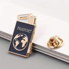 One "Protect The Earth" Drip Oil Brooch, A  And Stylish Clothing Accessory. - 藍色 - 查看 5