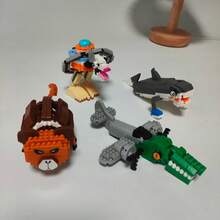 Mini Cartoon Plastic Puzzle Building Blocks Figures, Random Style, Holiday Gift, Quality Assembly Experience, DIY, Durable Materials - Multicolor - View 3