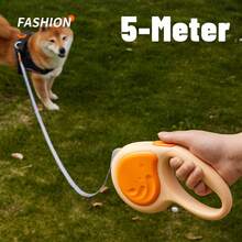 Retractable Whale Shaped Pet Leash - Light Grey - View 1