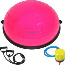 Pelota para Yoga Pilates 60 Cm Diametro Terapia Fisica Equilibrio Acondicionamiento Físico Rehabilitación Incluye Bomba de Inflado con Gomas Antiderrapantes Soporta hasta 200 Kg - por defecto - Ver 2