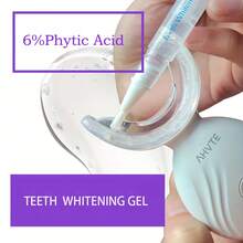 Home Teeth Whitening Kit | Wireless Convenient Teeth Whitening LED Light + 3pcs 3ml Upgraded Teeth Whitening Gel Essence | Deep Clean Stains, Brighten Teeth - 2-In-1 Clean & Whiten | Suitable For Home, Travel, Gifts And More - White - View 7