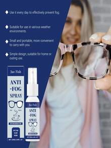 Anti-Fog Spray For Glasses, Glasses Anti-Fog Cleaning Solution For Clear Vision, Water-Resistant, Portable Defogging Agent - Liquid - View 3