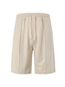 1 chiếc quần short thể thao nam nhẹ, có dây rút, kiểu dáng rộng rãi, thoải mái, đa năng, dễ dàng sử dụng trong thời gian rảnh rỗi, thích hợp cho các chuyến đi biển. - Màu be - Xem 5