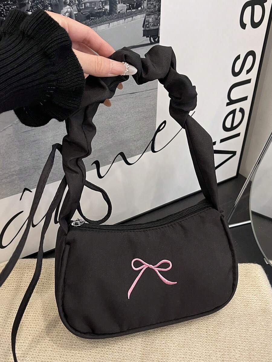 1pc Solid Color Corduroy Zipper Crossbody Bag, Perfect Accessory For Women's Autumn Outfits, Ideal For Valentine's Day