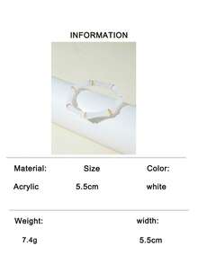 imoli 1pc Acrylic Tie Dye Bamboo Bead CCB Bracelet, Unique Jewelry Gift For Women, Suitable For Daily Wear And Any Occasion - Multicolor - View 22