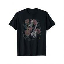 Fenders Desert Rose Celestial Guitar And Logo T-Shirt - màu đen - Xem 1