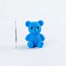 10/30/50个装 DIY迷你树脂动物泰迪熊玩具，手工装饰配件，适合作为节日礼物、圣诞袜填充物、派对小礼物、恶作剧道具、桌面装饰、汽车装饰、微景观、园艺装饰、钥匙扣、项链、苔藓景观、发光小摆件、鱼缸装饰、盲盒配件、发饰。 - 彩色 - 查看 7