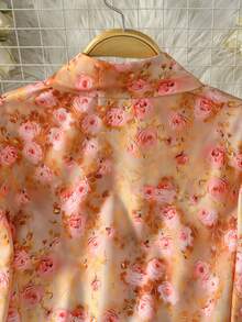 女士长袖全印花休闲阿拉伯风格度假上衣 - 彩色 - 查看 7