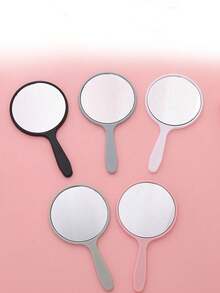 1pc/5pcs/10pcs/50pcs Handheld Compact Mirror, Portable For Makeup Touch-Ups, Travel Essential, Student Dorm Vanity Mirror,Giveaways,Travel,Cheap Stuff,Travel Essential - Pink - View 7