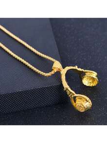 1 pieza Collar con colgante de auricular de estilo hip hop, accesorio versátil y personalizado unisex - auricular - Ver 8