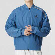 Adidas Striped Casual Sports Jacket Blue Jacket Men - Multicolor - View 3